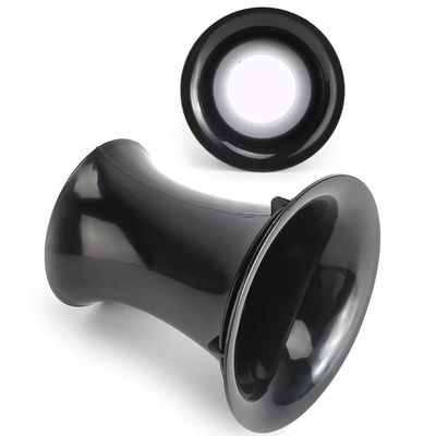 Aramox Speaker Inverting Tube ABS Plastic Bass Enhancement 4PCS 76mm Opening 90mm Height for 4-8 Inch Speakers Smooth Bell Ends for Home Theater Car Audio