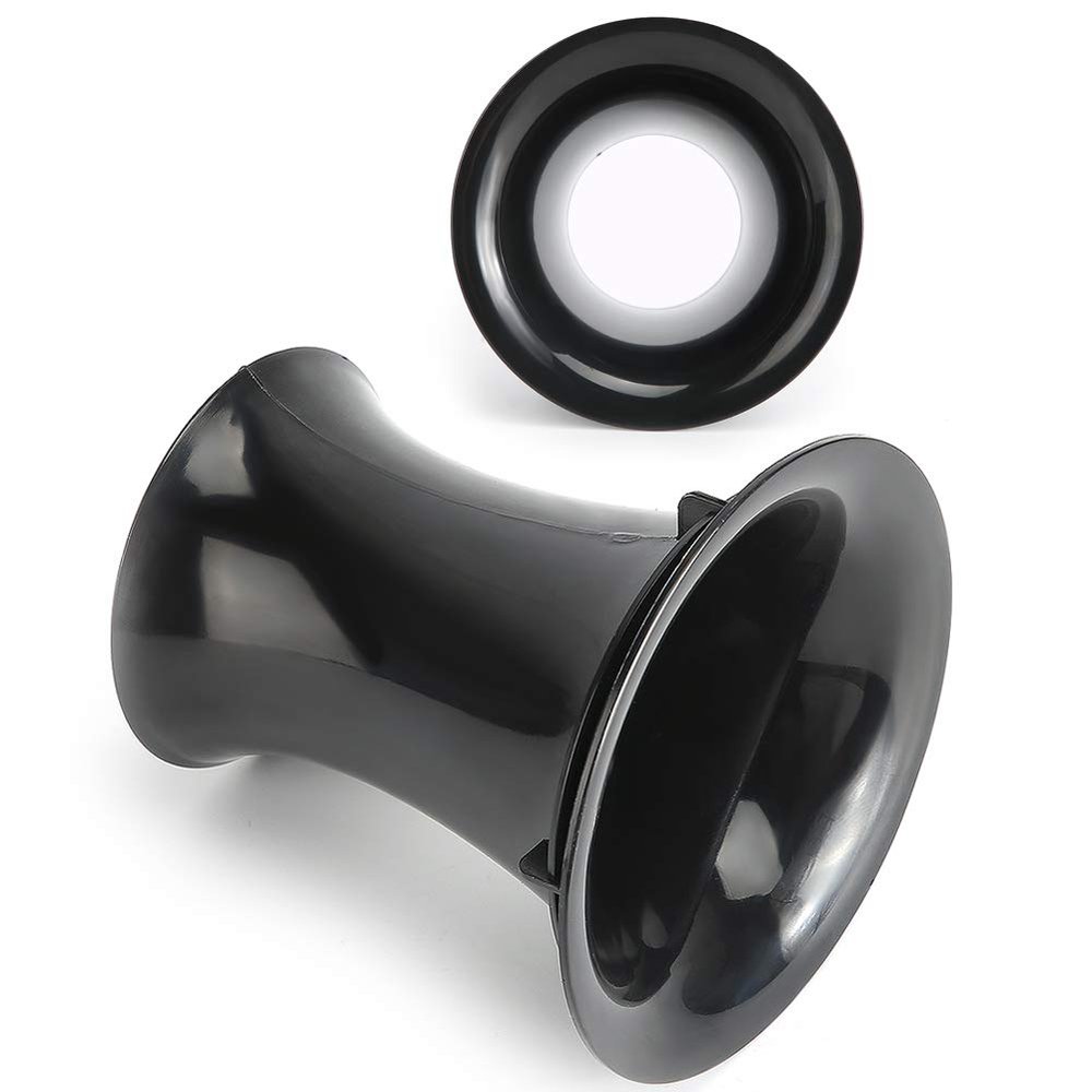 Aramox Speaker Inverting Tube ABS Plastic Bass Enhancement 4PCS 76mm Opening 90mm Height for 4-8 Inch Speakers Smooth Bell Ends for Home Theater Car Audio