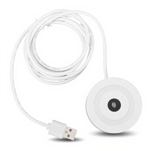 LAISANIM USB Fingerprint Reader for Hello, 0.5s Login 10 Fingerprints Capacity, Biometric Scanner with 1.5m Cable for PC Laptop, Ideal Christmas Tech Gift for Home Office