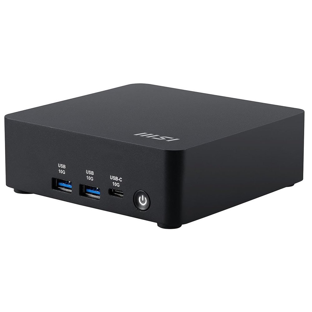 MSI Cubi NUC AI 1UMG-023BUS Mini Barebone Desktop Computer, Intel Core Ultra 7 155H 1.4GHz - RAM, Storage and OS Not Included, Black