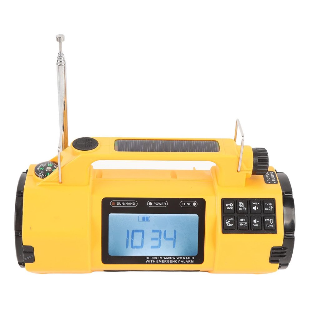 Yoidesu Emergency Radio, 5000mAh NOAA Emergency Weather Radio, Hand Crank Emergency Radio with AM/FM/SW/NOAA Weather Alert, Flashlight, Reading Lamp, Cell Phone Charger