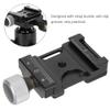 38Q Aluminium Alloy Quick Release Plate Clamp, Arca Compatible QR Plate Clamp, Anti Slip Quick Release Plate Adapter with 1/4in Screw Hole, All Metal Locking Knob for Camera Tripod view 2