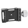 38Q Aluminium Alloy Quick Release Plate Clamp, Arca Compatible QR Plate Clamp, Anti Slip Quick Release Plate Adapter with 1/4in Screw Hole, All Metal Locking Knob for Camera Tripod view 4