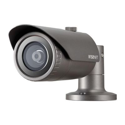 Hanwha Vision QNO-6022R1 2MP IR WDR ICR SSNR Outdoor Network H.265 PoE Bullet Camera with 4.0mm Fixed Focal Lens, Dark Grey Color, Aluminum