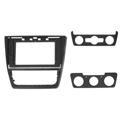 Car Navigation Panel Frame Dashboard Trim Kit, Dash Mounting Fascia Kit, ABS Seamless Automobile Modification with 2 Accessories, Radio Face Panel Stereo Radio Panel for Car Interi
