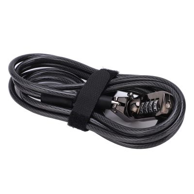 Aramox Laptop Cable Lock with Combination Keyless Security, Adjustable Strap for Notebooks Desktops Projectors and LCD Screens, Steel Cable Design for Anti Theft Protection