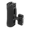 Tbest Camera Cage Side Handle Grip Ergonomic Adjustable Aluminum Alloy Silicone Anti Slip Handgrip with Cold Shoe Mount 1 / 4in Screw Hole for DSLR Mirrorless Video Recording view 1