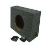 Alpine Standard Cab Truck Sealed Single 10" W10S4 Loaded Subwoofer Stereo Sub Box Enclosure 3/4" MDF Wood Car Audio Bundle 250W RMS 4 Ohm view 2