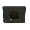 Alpine Standard Cab Truck Sealed Single 10" W10S4 Loaded Subwoofer Stereo Sub Box Enclosure 3/4" MDF Wood Car Audio Bundle 250W RMS 4 Ohm view 3