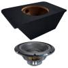 Alpine Compatible with 2000-2009 Honda S2000 Trunk Sealed Single 12" W12S4 Loaded Subwoofer Stereo Sub Box Enclosure Car Audio Bundle 250W RMS 4 Ohm view 1
