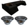 Alpine Compatible with 2019-2025 Dodge Ram Crew Cab Truck Sealed Dual Loaded Subwoofer Stereo Sub Box Enclosure Car Audio Bundle 500W RMS 4 Ohm view 1