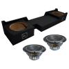 Alpine Compatible with 04-08 Ford F150 Ext Cab or 04-06 Ford Super Crew Sealed Dual 10" W10S4 Loaded Subwoofer Stereo Sub Box Enclosure Car Audio Bundle 500W RMS 4 Ohm view 1