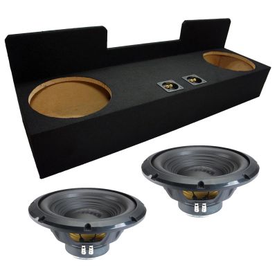Alpine Compatible with 1995-2004 Toyota Tacoma Sealed Dual 12" W12S4 Loaded Stereo Sub Box Enclosure Car Audio Bundle 500W RMS 4 Ohm Subwoofer