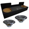 Alpine Compatible with 1995-2004 Toyota Tacoma Sealed Dual 12" W12S4 Loaded Stereo Sub Box Enclosure Car Audio Bundle 500W RMS 4 Ohm Subwoofer view 1