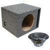 Alpine Universal Vented Stereo Single 10" W10S4 Loaded Subwoofer Sub Box Enclosure Car Audio Bundle 250W RMS 4 Ohm view 1