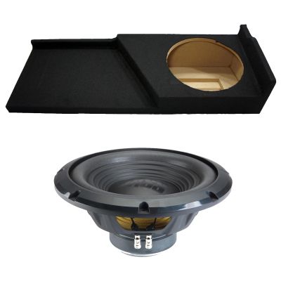 Alpine Compatible with 2007-2013 Chevy Silverado 1500 Ext Cab Sealed Single 12" W12S4 Loaded Subwoofer Stereo Sub Box Enclosure Car Audio Bundle 250W RMS 4 Ohm
