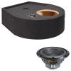 Alpine Universal Fit Replacement Spare Tire Sealed Single 10" W10S4 Loaded Subwoofer Stereo Sub Box Enclosure Car Audio Bundle 250W RMS 4 Ohm view 1