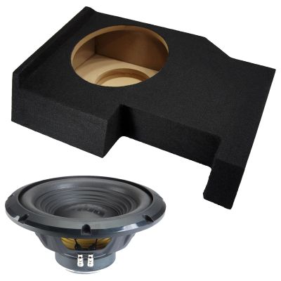 Alpine Compatible with 2014-2018 Chevy Silverado Crew Cab Sealed Single 12" W12S4 Loaded Subwoofer Stereo Sub Box Enclosure Car Audio Bundle 250W RMS 4 Ohm