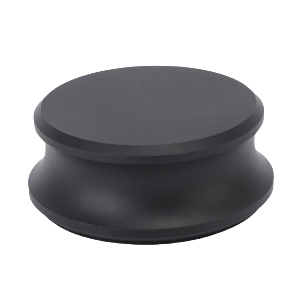 BAFOVY Turntable Weight Stabilizer Aluminum Alloy Record Player Clamp Disc for Improved Sound Clarity Vibration Damping Universal Fit for LP Turntables Audiophiles and DJs (Black)