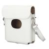 Acouto : Protective Leather Link PU Leather Carrying Vintage Scratch Camera Bag with Shoulder Strap Link Smartphone Printer Camera Bag ElectronicsCar & Vehicle ElectronicsCar (White) view 3