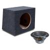 Alpine Universal Rearfire Sealed Single 10" W10S4 Loaded Subwoofer Stereo Sub Box Enclosure Car Audio Bundle 250W RMS 4 Ohm view 1