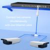 APGLSXY Practical Ethernet Cable Splitter Waterproof ABS Texture 2 Port Connection Suitable for Computers Cameras Set Top Box view 3