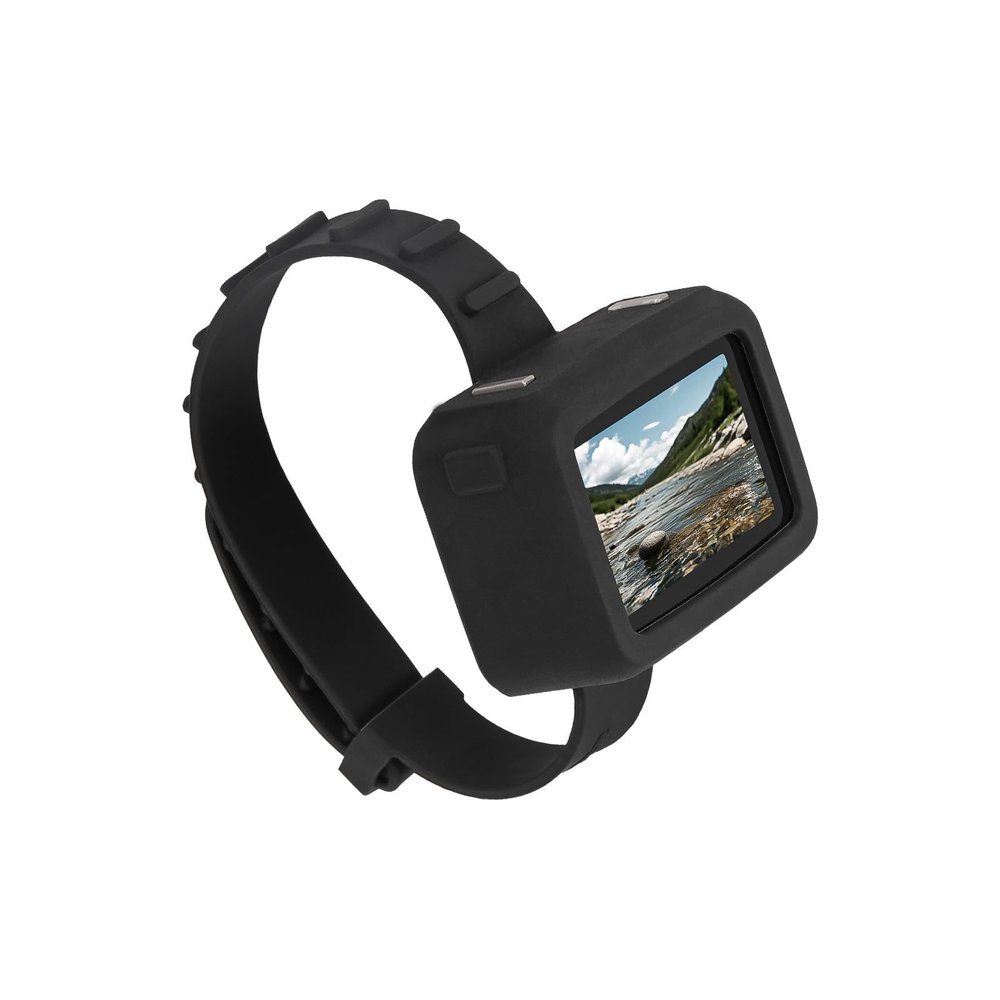 Strap-on Silicone Protective Sleeve Strap for DJI Osmo Nano Action Camera Video Transmission Wristband Case,Drop-proof,Scratch-resistant,Dustproof and Anti-loss Palm Band, Bike Mount or Pet Collar