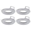 Microwave Cool Plate with Handles, Spill Proof Microwave Bowl Carrying Tray, Dishwasher Safe PP Material with Raised Edges, for Bowls Plates and Microwave Meals, Cool Touch Handle view 2