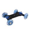 Compatible for Silent Four-Wheel Photo Car, Hand-Pushed Video Dolly with Camera Magic Arm for Sports Filming and Photography(Trolley Blue) view 1