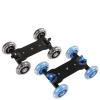 Compatible for Silent Four-Wheel Photo Car, Hand-Pushed Video Dolly with Camera Magic Arm for Sports Filming and Photography(Trolley Blue) view 3