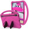 Kids Case for Samsung Galaxy Tab S9 Plus2023 SM-X810/X816B/X818U Tablet Case, Dropproof Impact Resistance Protective Handle Stand Cover Tab S9 Plus 12.4inch Full Cover Protection(Rose Red) view 2