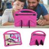 Kids Case for Samsung Galaxy Tab S9 Plus2023 SM-X810/X816B/X818U Tablet Case, Dropproof Impact Resistance Protective Handle Stand Cover Tab S9 Plus 12.4inch Full Cover Protection(Rose Red) view 3