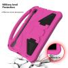 Kids Case for Samsung Galaxy Tab S9 Plus2023 SM-X810/X816B/X818U Tablet Case, Dropproof Impact Resistance Protective Handle Stand Cover Tab S9 Plus 12.4inch Full Cover Protection(Rose Red) view 4