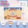 Baseball Happy Birthday Backdrop Ice Cream Drip Baseball Backdrop Banner Blue for Boys Girls Sports Theme Birthday Party Decors Supplies Photo Booth Props 5 * 3ft view 4