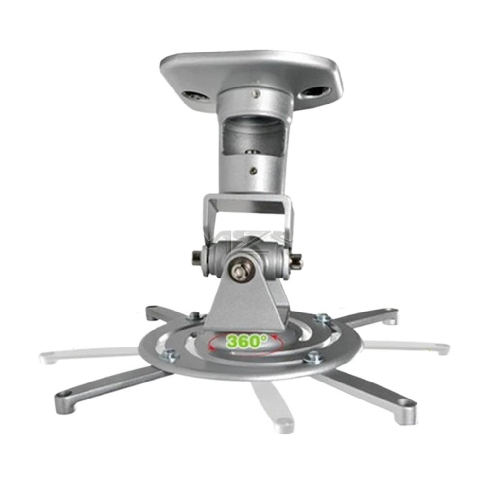 Ceiling Mount Bracket Projector Retractable arm Swivel Rotate tilt Adjustable Hanger pr01(Silver)