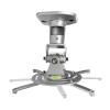 Ceiling Mount Bracket Projector Retractable arm Swivel Rotate tilt Adjustable Hanger pr01(Silver) view 1