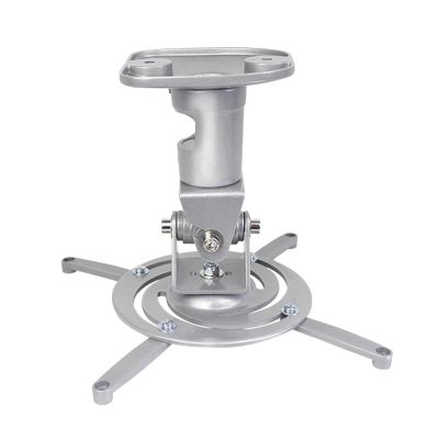 Ceiling Mount Bracket Projector Retractable Arm Swivel Rotate Tilt Adjustable Hanging Bracket(Silver)