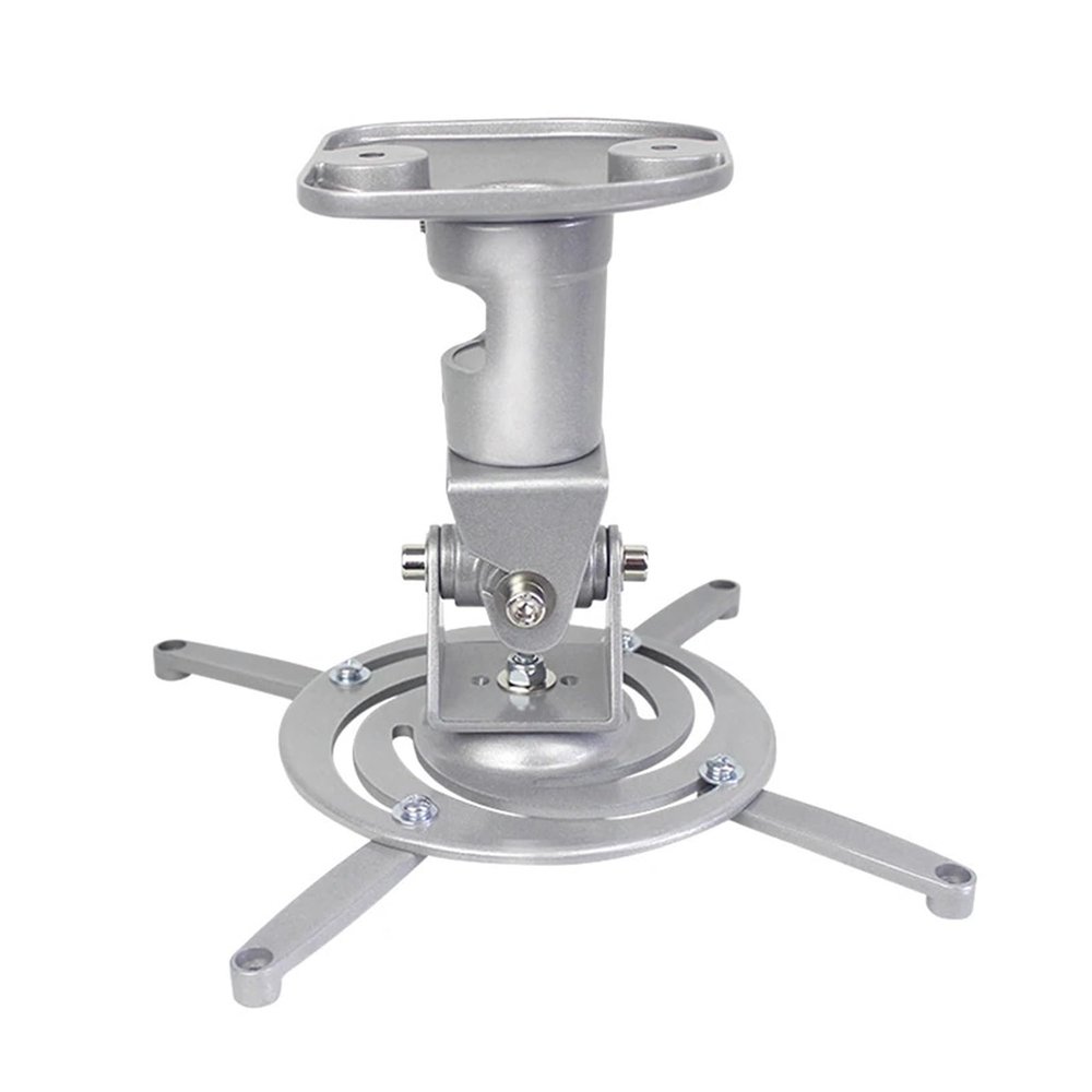 Ceiling Mount Bracket Projector Retractable Arm Swivel Rotate Tilt Adjustable Hanging Bracket(Silver)