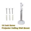 White Bracket Adjustable 1/4" 6mm Mounting Screw Bracket(35-50cm) view 2