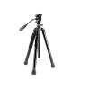 61.4" Video Travel Tripod with +/-10 Leveling Base Fluid Head Metal Quick Release Dual-Sided Legs view 1