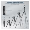 61.4" Video Travel Tripod with +/-10 Leveling Base Fluid Head Metal Quick Release Dual-Sided Legs view 2