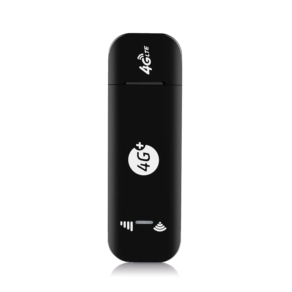 TIANJIE 4G LTE Router with SIM Card Slot High Speed Portable Travel Hotspot Mini Router USB Modem Nano sim Compact Design Portable WiFi 4G sim Card Modem 10 WiFi Users