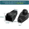 Lawsen Strain Relief Boots 300pcs Cat6 Strain Relief Boot RJ45 Plug Connector Cover Modular Cap 6.5mm(White) view 4