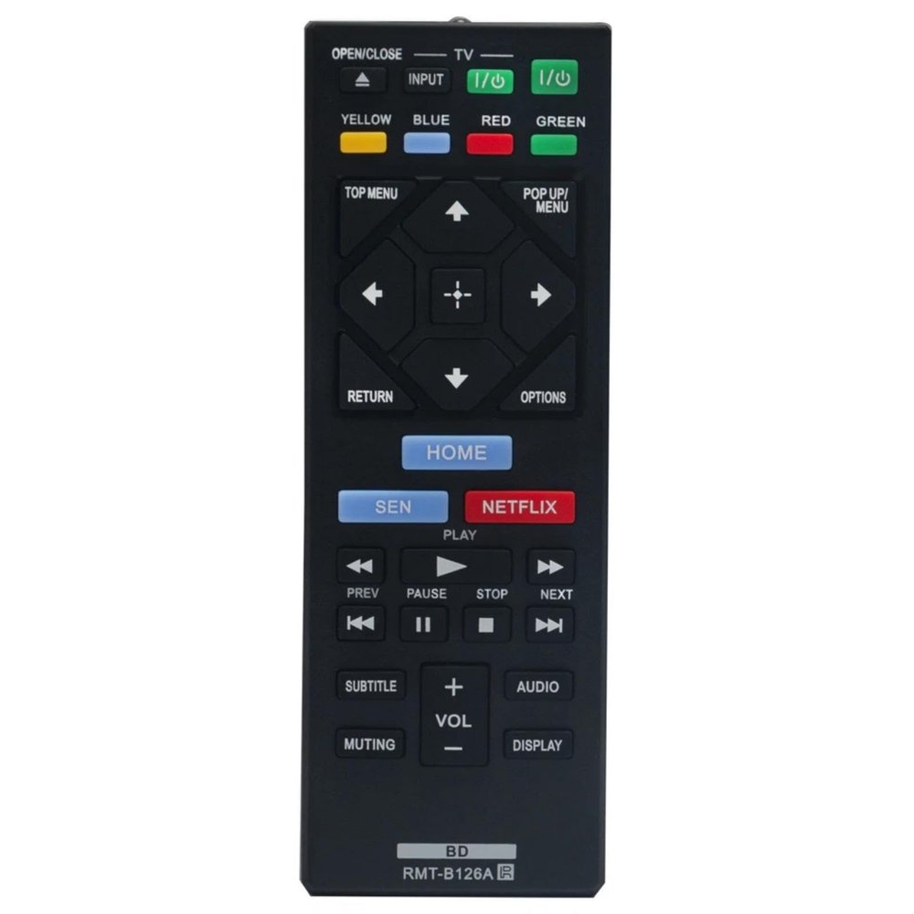 RMT-B126A Replacement Remote Control for Sony Blu-ray Player in Living Rooms or Rooms, No Programming or Pairing Needed, Replace Remote Compatible Models BDP-S1700 BDP-BX120 BDP-BX320 BDP-BX520