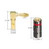 4Pcs Right Angle Banana Plugs Male Speaker Connector 24K Gold Plated Banana Connector view 2