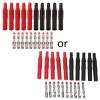 10 Pcs Straight Insulated 4mm Male Banana Wire Solder Connectors view 2