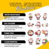 12pcs Santa Stickers Pack for Christmas Lovers, Kids Holiday Fans  Cute Santa Claus Snowman Reindeer & Gift Vinyl Decals for Water Bottles Laptops Notebooks and Xmas Season Accessories 2 Inches view 4