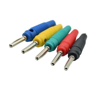 20A 4mm Banana Copper Single Needle High Current Insulated Shrouded Stackable Connector Soldering Type BP412(1pc Black)