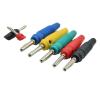 20A 4mm Banana Copper Single Needle High Current Insulated Shrouded Stackable Connector Soldering Type BP412(1pc Black) view 2