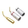4/8/12/24/50 Pcs/Lot Amplifier Banana Connectors 4MM Banana Male Audio Speaker Jack Gold Plated Dual Screw Lock Connector(24 Pieces) view 3